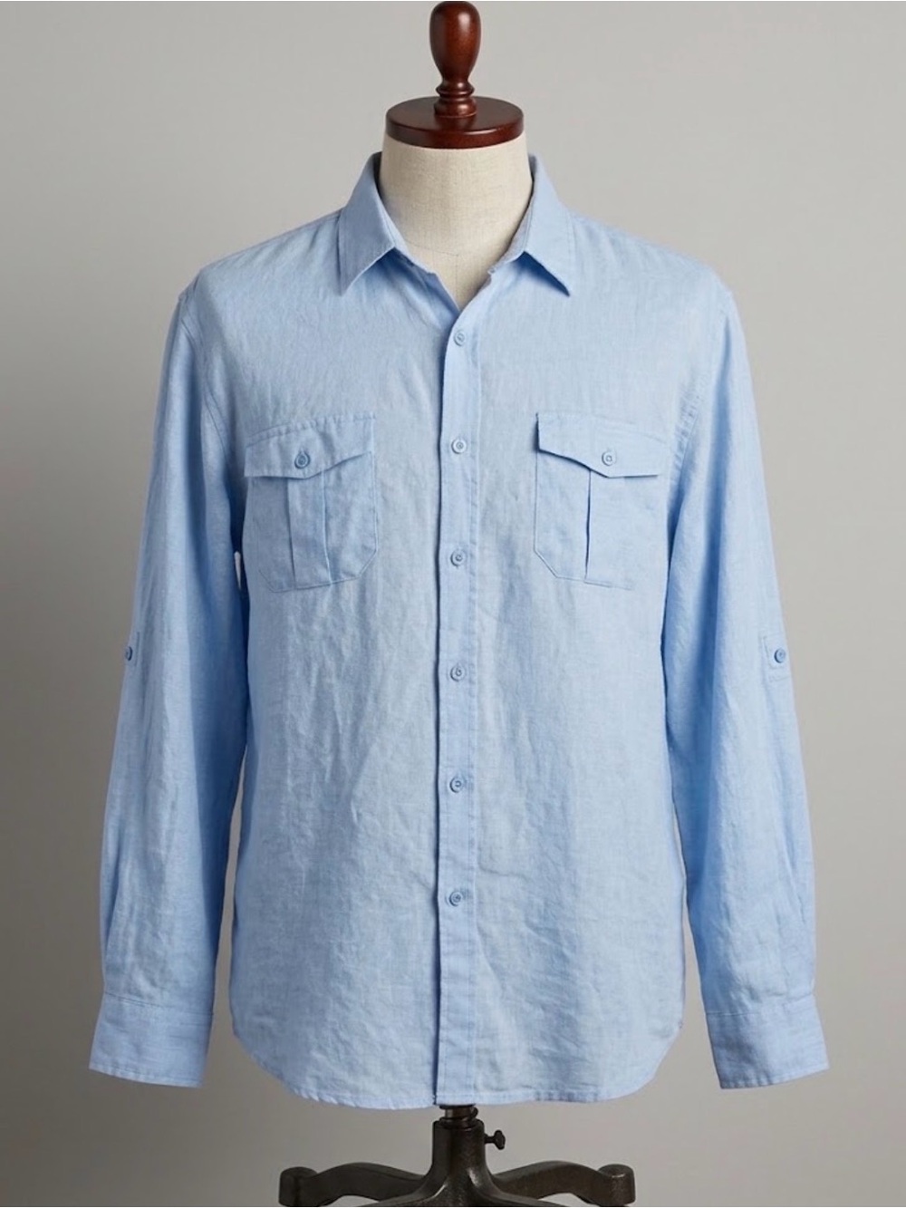 Bruno Washable Linen Shirt Long Sleeve XL Button Up Coastal Summer Preppy Beachy